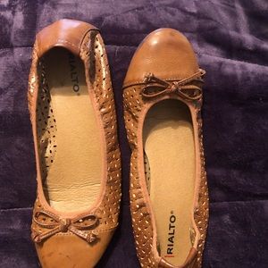 Rialto brown leather women’s sz 8 1/2 flats